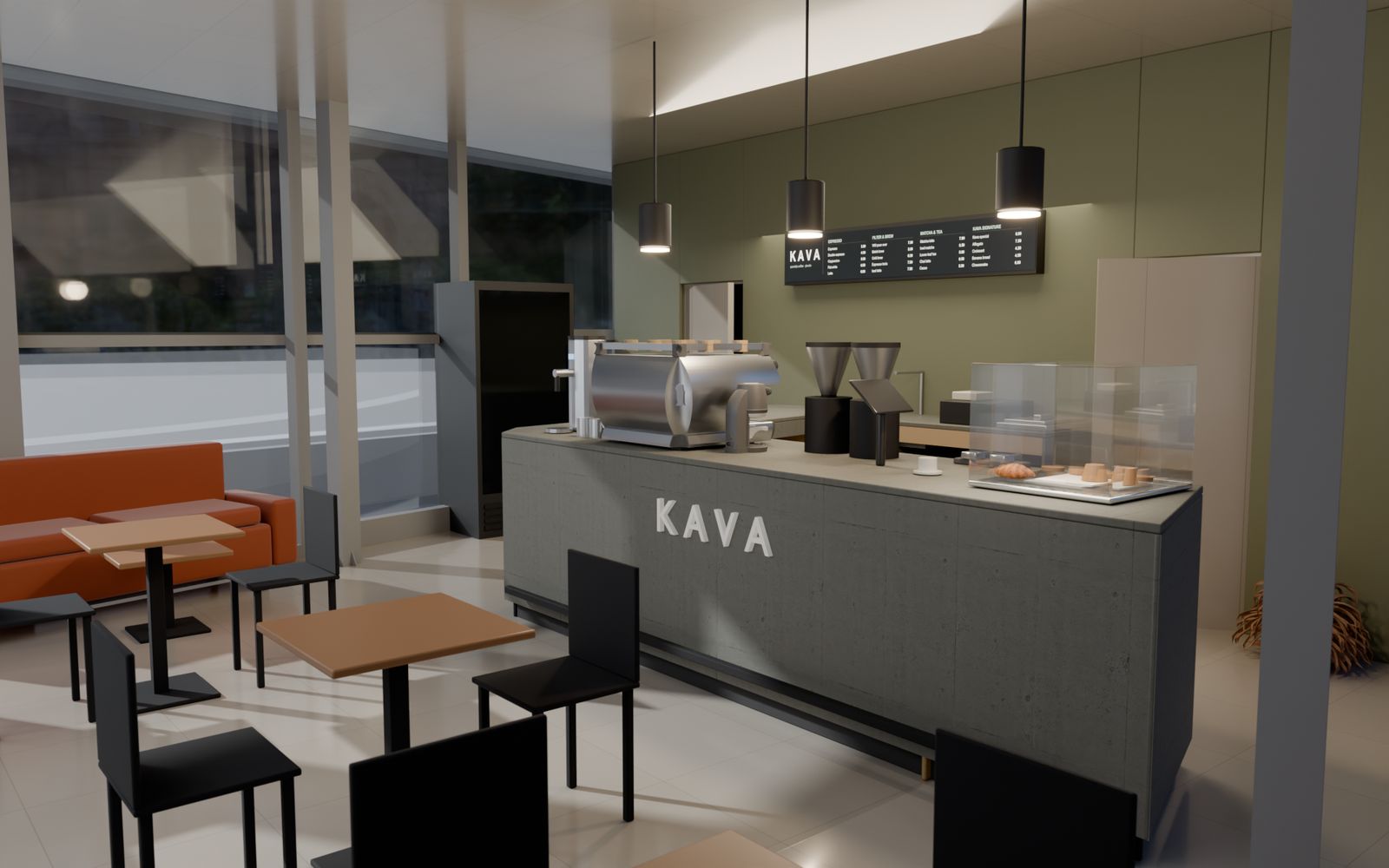 KAVA — the bar at night
